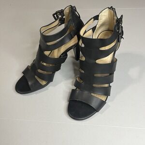 Liz Claiborne Gladiator Straps Shoes 8.5M Open Toe Indie Sleaze Urban Edgy Chic